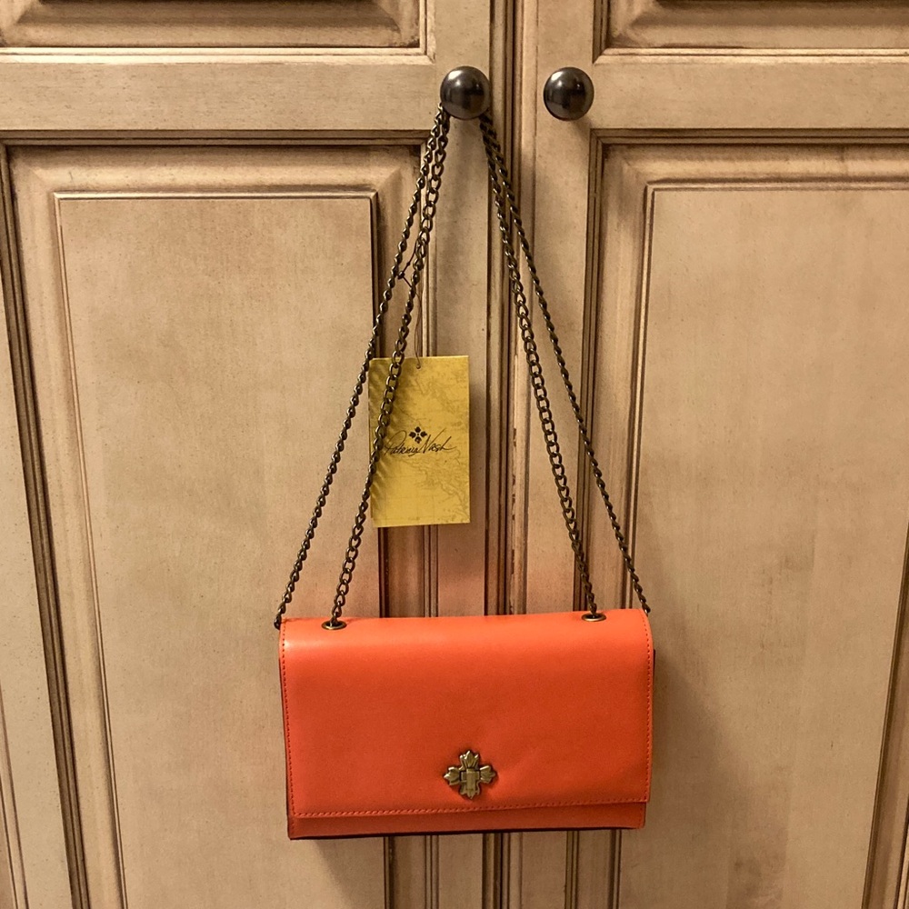 Patricia Nash Vibrant Orange Crossbody Bag